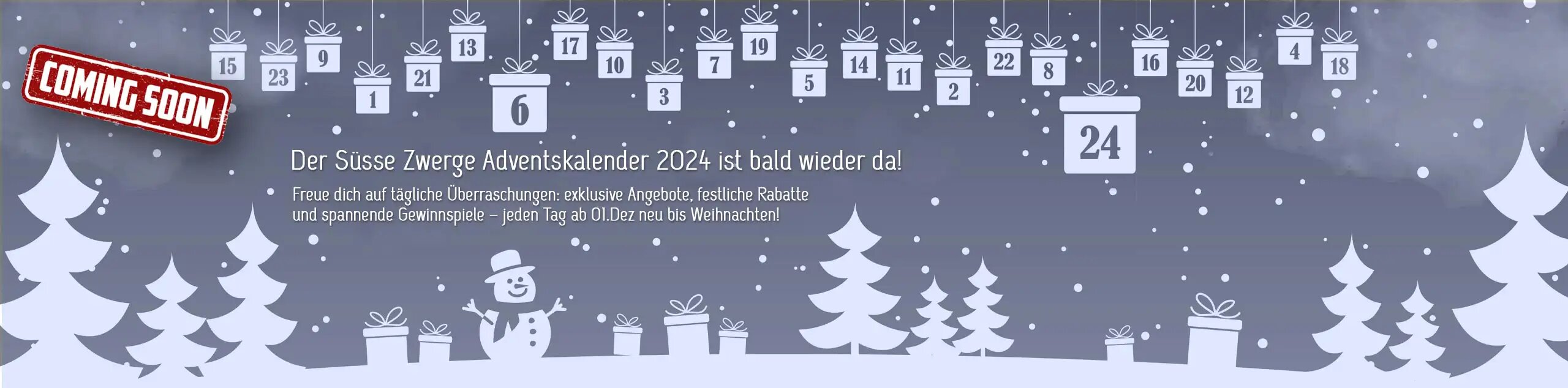 Adventskalender bei Süsse Zwerge