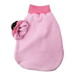 Strampelsack Schlafsack "Einhorn und Regenbogen" grau-rosa