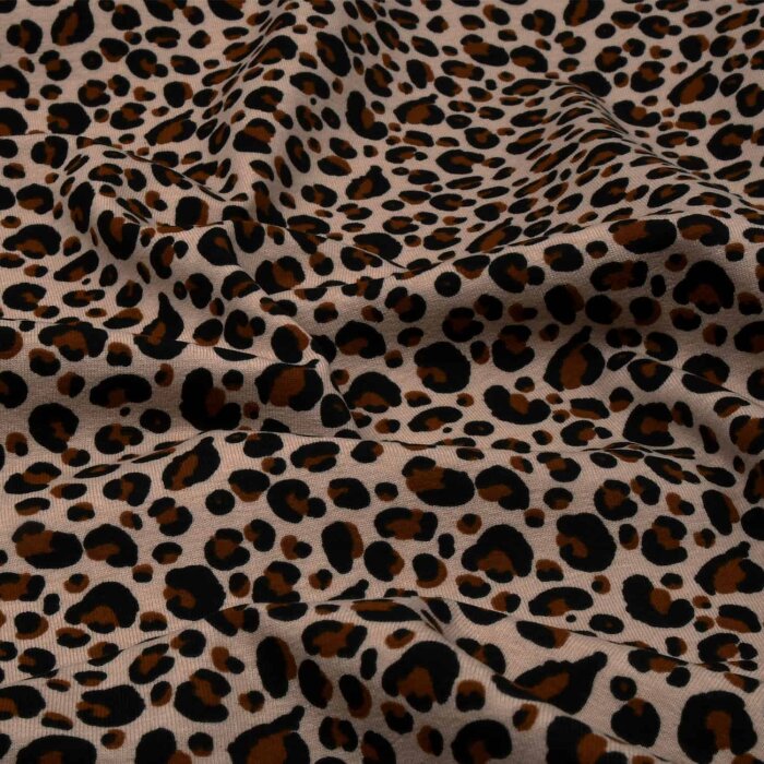  Jersey Digitaldruck Leopardenmuster 160 cm breit 130 cm  RESTSTÜCK