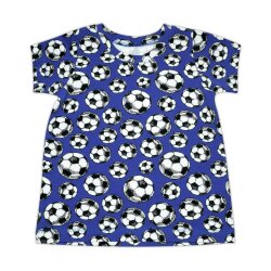 T-Shirt "Fußballfieber" royal blau