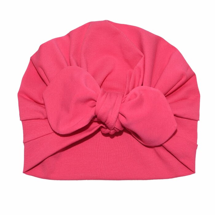 Turbanmütze Pink Uni