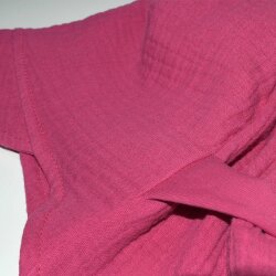 Musselin Sonnenhut Sommermütze zum mitwachsen pink Uni