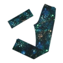 Haarband Stirnband Bandeau "Magic Galaxy" Space Weltraum dunkelblau