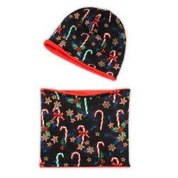 2 tlg. Set Wendebeanie & Loop...