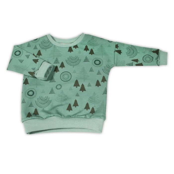 Sweater Pullover "Tannenbaum" Winterwald Weihnachten - altmint